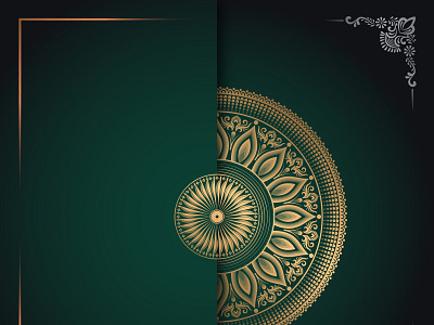 Golden Color Mandala Art Design 10 golden color mandala