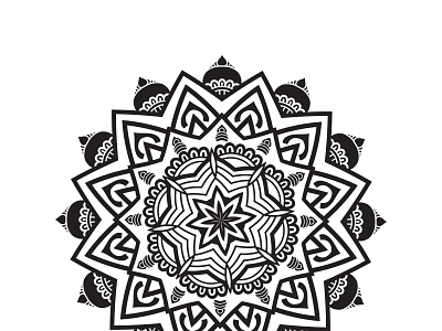 Simple Mandala Art Design 14 design illustration pattern design