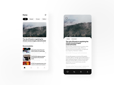 News - App Design app application design news news app newspaper newspaper app ui uidesign ux uxdesign