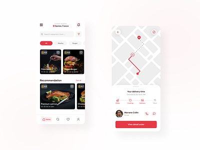 Delivery - Mobile App app application delivery delivery app design food food app food delievery mobile mobile app ui uidesign ux uxdesign