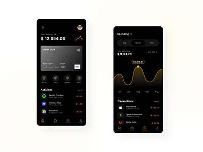 Finance - Mobile App app crypto crypto app cryptomonaie design finance finance app ui uidesign ux uxdesign