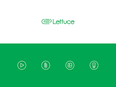 Lettuce Lockup branding identity lettuce logo