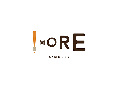 More S'mores ! brand chocolate identity logo marshmallow more smores