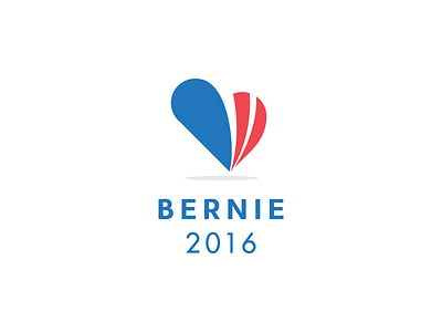 Bernie Sanders 2016 bernie flat heart logo politics rebound sanders stripes