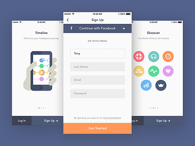 Onboarding app get started illustration mobile onboarding pagination signup tutorial ui ux