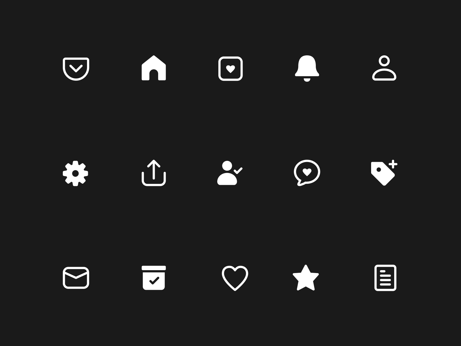 Refreshed icons! by Tony Murphy on Dribbble