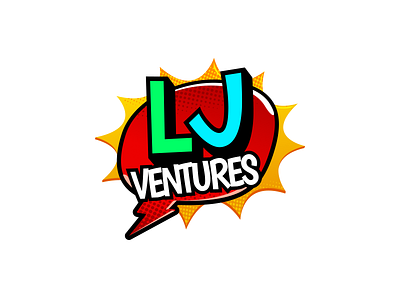 LJ Ventures blast branding cartoon comic identity logo pop pow