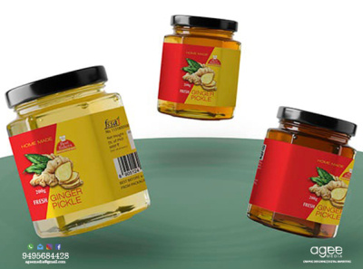 Pickle bottle sticker design by Anish agee media on Dribbble