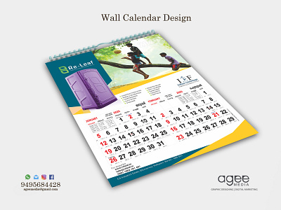 Wall Calendar Design graphic design wall calendar design
