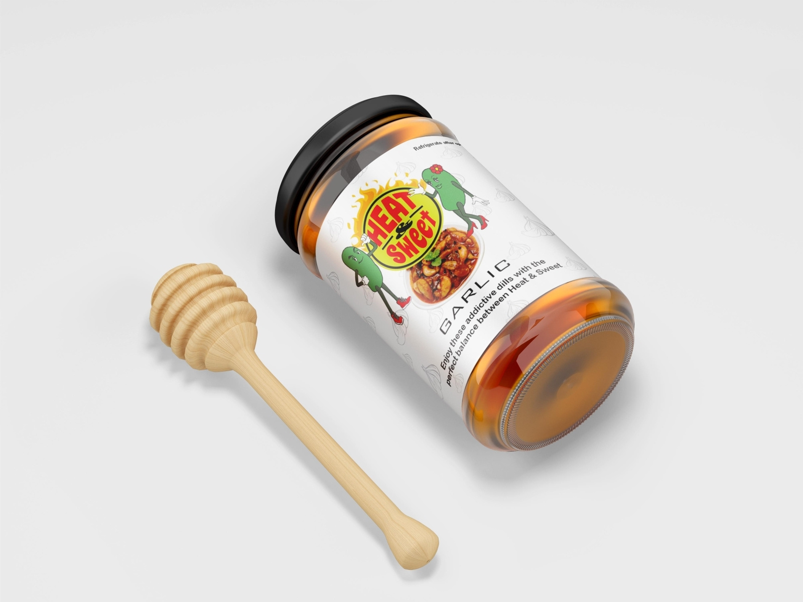 Pickle Bottle Label by Anish agee media on Dribbble
