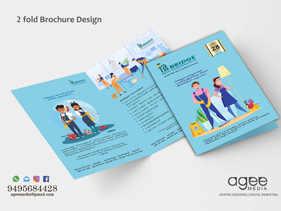 2 fold brochure design branding brochure graphic design