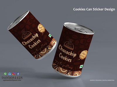 Food can Sticker Design