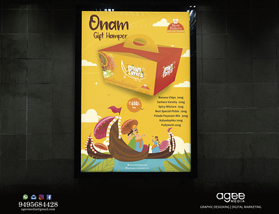 Onam Poster Design branding design graphic design graphicdesign onam poster poster design