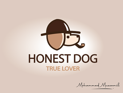 Honest Dog illustration logo
