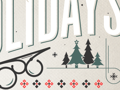 Pitchfork Holiday Card holiday mistletoe pitchfork