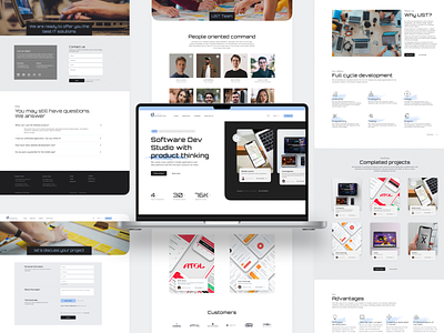 Redesign of the website of the USTcompany design figma landingpage redesign ui web