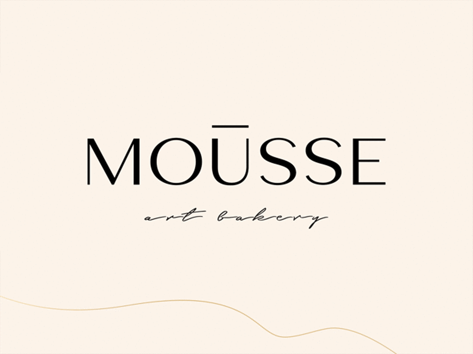 Mousse art bakery logo animated logo animation bakery brand brand identity branding design inspiration logo logotype mark