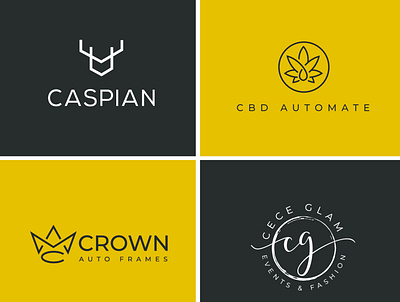 caspian design flat icon illustration logo minimal vector
