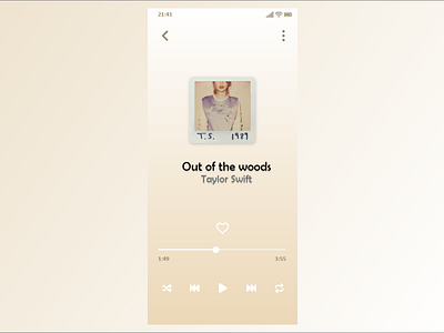 Daily UI #009 - Music Player app daily daily 100 challenge daily ui dailyui dailyuichallenge design ui ux