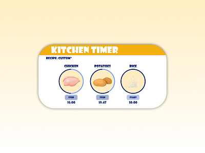 Daily UI #014 - Countdown Timer affinity designer affinitydesigner app cook daily daily 100 challenge daily ui dailyui dailyuichallenge design food kitchen time timer ui ux