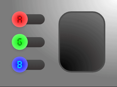 Daily UI #015 - On/Off Switch app color color palette colorful colors colour colours daily daily 100 challenge daily ui dailyui dailyuichallenge design pc rgb switch switches terminal ui ux
