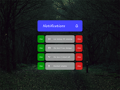 Daily UI #049 - Notifications