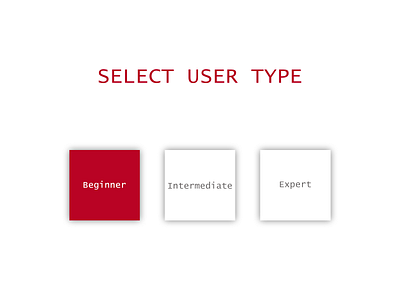 Daily UI #064 - Select User Type