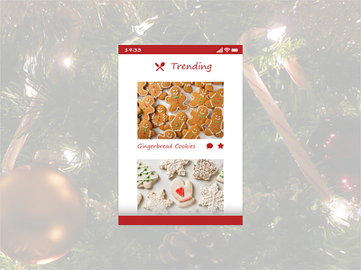 Daily UI #069 - Trending adobe adobe xd adobexd cookies daily daily 100 challenge daily ui dailyui dailyuichallenge design food ginger gingerbread gingerbread cookies gingerbread man trending trending ui ui ux xmas