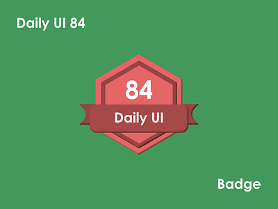 Daily UI #084 - Badge 84 affinity designer affinitydesigner badge badge design badge logo badgedesign badges daily daily 100 challenge daily ui dailyui dailyuichallenge design green red red badge simple ui ux