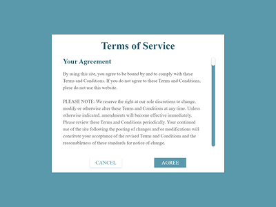 Daily UI #089 - Terms of Service adobe adobe xd adobexd agree agreement cancel daily daily 100 challenge daily ui dailyui dailyuichallenge design service services term terms terms and conditions terms of service ui ux