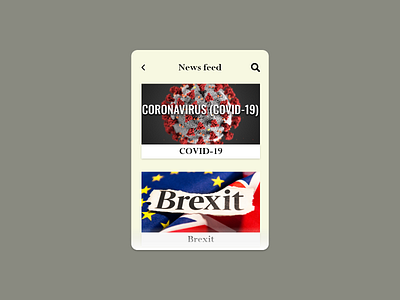 Daily UI #094 - News adobe adobe xd adobexd brexit corona coronavirus covid 19 daily daily 100 challenge daily ui dailyui dailyuichallenge design new news news app newsfeed newspaper ui ux