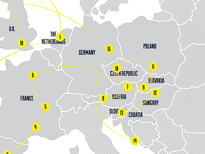 Travel Handbook Map Detail europe map itinerary travel