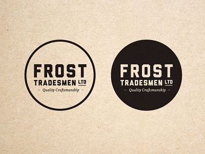 Frost Tradesmen Logo builder building circle logo