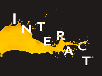 Interact - Display Backgrounds background brush display paint splash typography yellow
