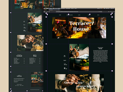 TerraceHouse bar front end glamour minimal ux web