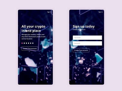 Sign Up - Daily UI crypto dailyui navigation practice ui ux
