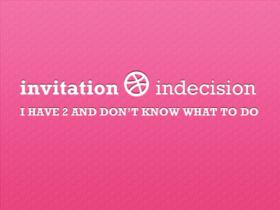 Invitation Indecision background draft dribble interface invite logo looking prospects talent