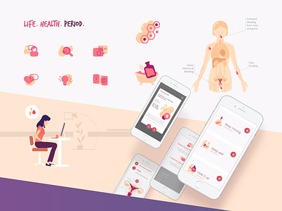 Site design and animations for a health platform