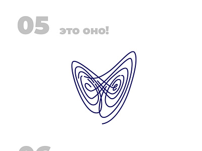 Applied math line art attractor logo