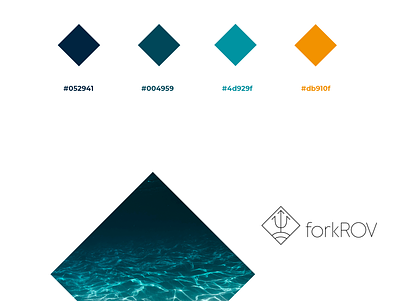 forkROV logo case colors branding colors contour design logo web website