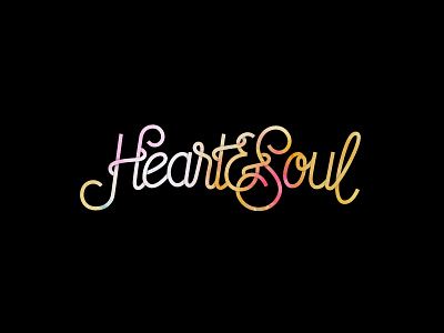 Heart & Soul hand heart lines soul typography