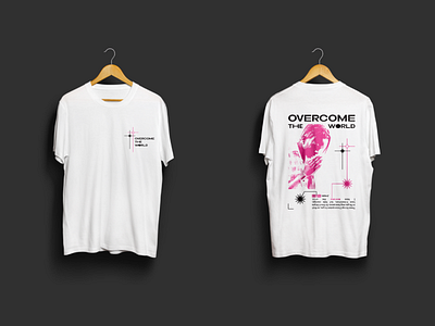 OVERCOME THE WORLD - Streetwear t-shirt design