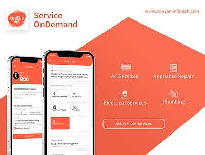 On Demand Service app ac service app ac service app android app app development application development ios app on demand app plumbing app service on demand