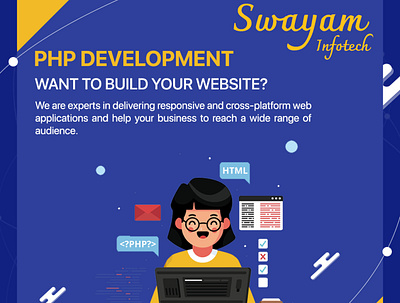 PHP Development Services php phpdeveloper phpdevelopment phpdevelopmentcompany phpdevelopmentcompanyrajkot phpdevelopmentsolutions phpwebapplicationdevelopment phpwebdevelopment phpwebsite phpwebsitedevelopment swayam swayaminfotech websitedevelopment