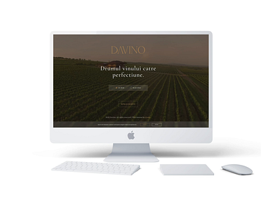 Davino - Winery Website dark website video website wine website winery