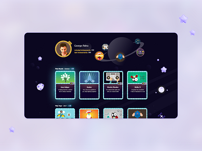 Gandacel Rewards - Business Gamification business cards dashboard gamify team