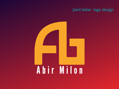 A-B Joint Letter Logo Design icon icon design letter logo letter logo design logo logo design logo designer logo template