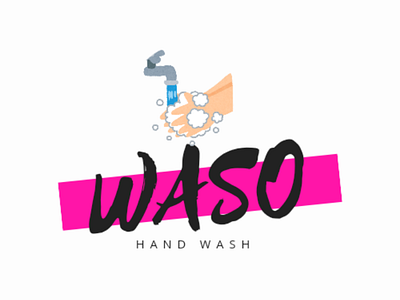 Waso - Hand Wash item logo design