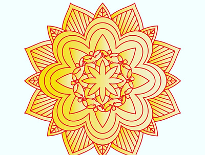 New Mandala Art art artwork branding creative design design designer floral graphicdesign illustration leaf logo logo design logodesign mandala mandala art mandala design mandalaart mandalorian vector yellow