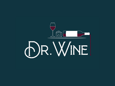 Dr.Wine branding cheese design graphicdesign illustration logo logodesign logotype wine